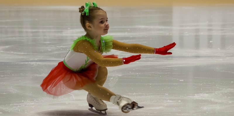 Kunstschaatsen op het ijs
